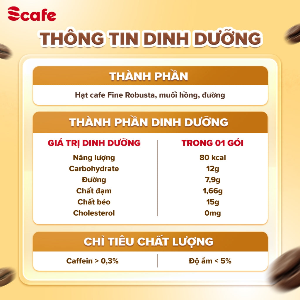 Cà Phê Hòa Tan Muối Scafe Việt Nam Đậm Đà, Sánh Mịn, Chuẩn Gu Huế