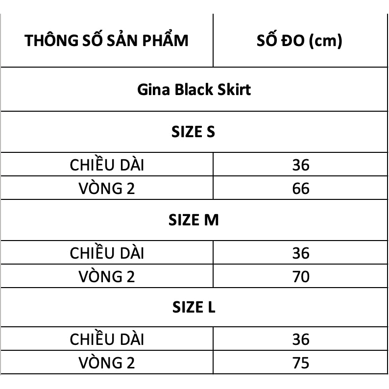 TUBYCATU | Chân váy xếp ly Gina Black Skirt