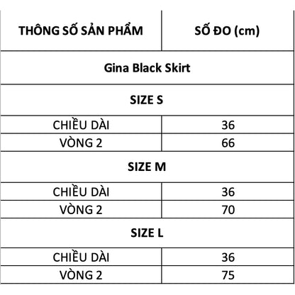 TUBYCATU | Chân váy xếp ly Gina Black Skirt