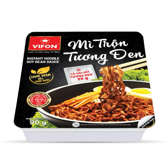 Gía Bao Gồm VAT - Mì Trộn Tương Đen Vifon Khay 90g
