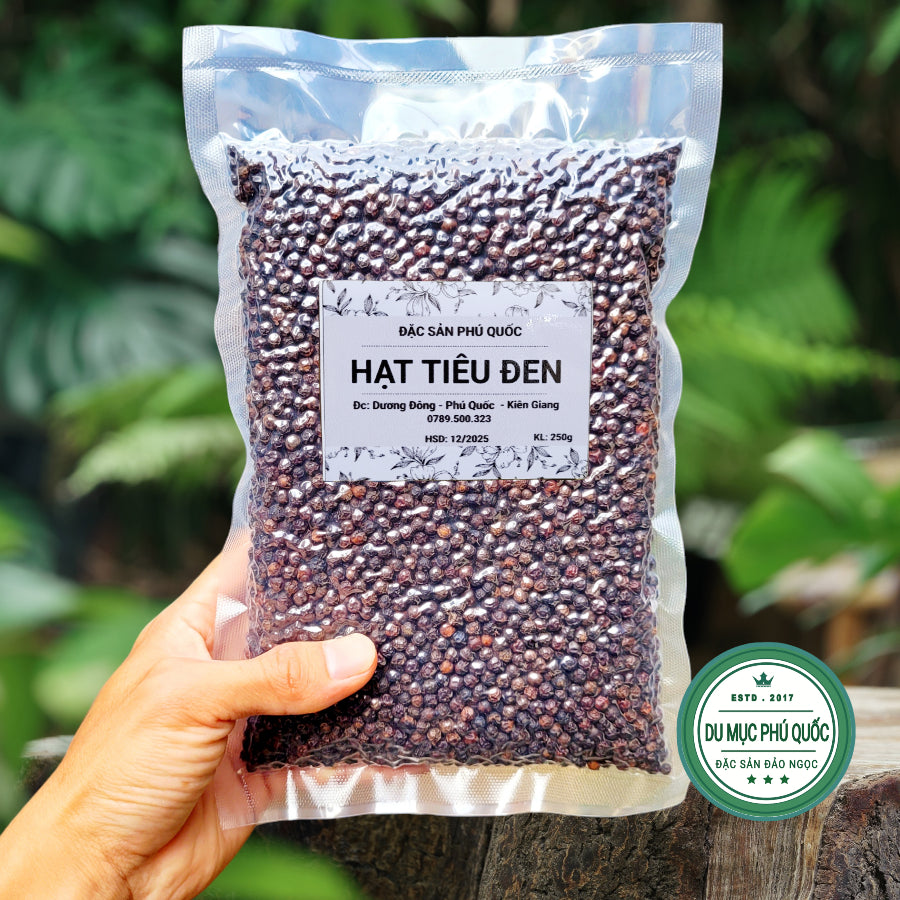 Tiêu Đen Phú Quốc - Đóng gói 250g |  Việt Nam