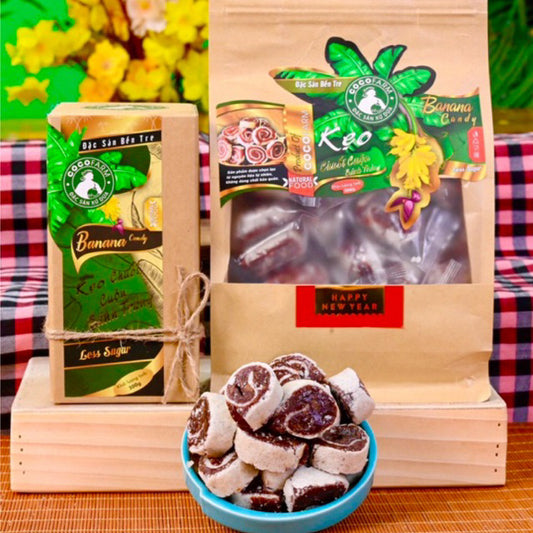 Kẹo chuối cuộn bánh tráng Cocofarm |  Việt Nam