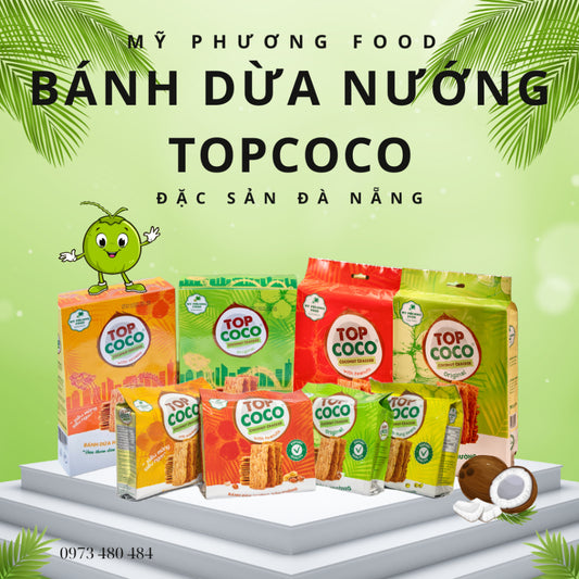 Bánh Dừa Nướng Đặc sản Đà Nẵng TOPCOCO - Mỹ Phương Food, OCOP 4 SAO |  Việt Nam