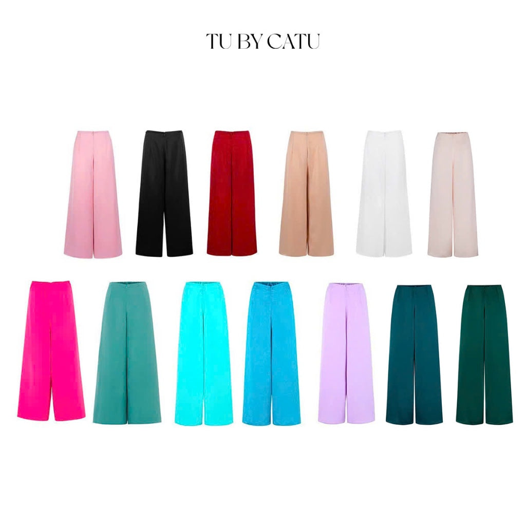TUBYCATU | Quần lụa dài ống xuông nhiều màu