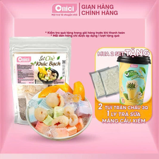 Set chè khúc bạch ONICI nguyên liệu nấu 20-25 chén