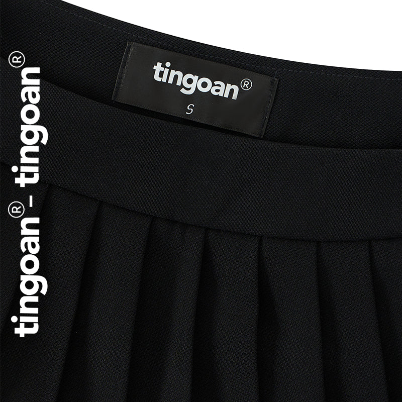 TINGOAN® X   - Chân váy cạp cao thêu chữ "TINGOAN" xếp ly tingoan