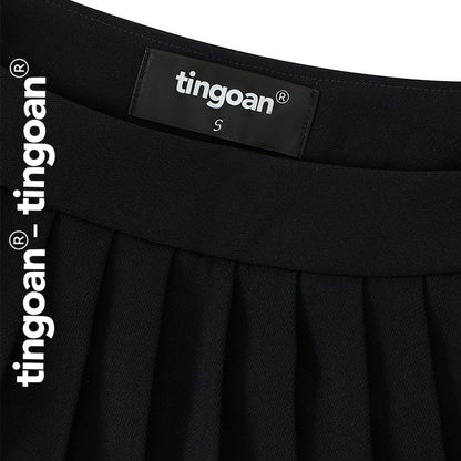 TINGOAN® X   - Chân váy cạp cao thêu chữ "TINGOAN" xếp ly tingoan