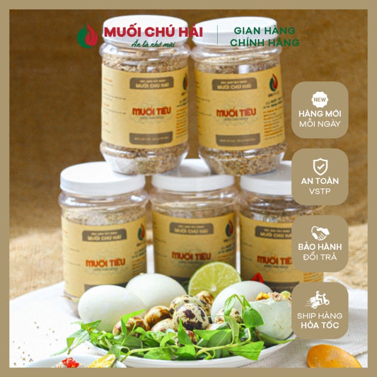 Muối tiêu chấm gà, trứng, hải sản chú Hải, có hủ nhỏ ship hoả tốc |  Việt Nam
