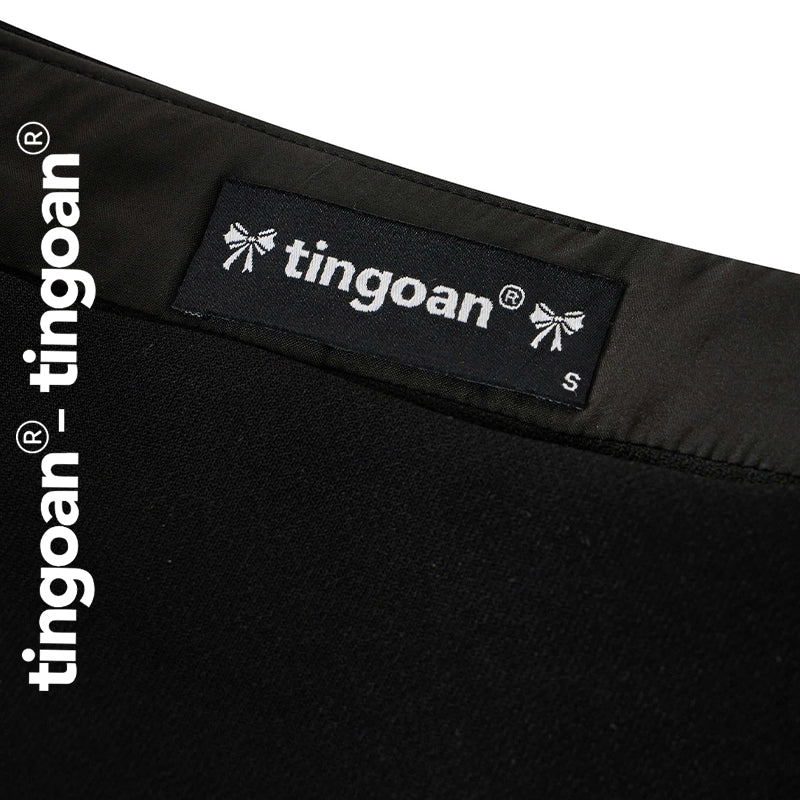 TINGOAN® X   - Chân váy cạp cao thêu chữ "TINGOAN" xếp ly tingoan