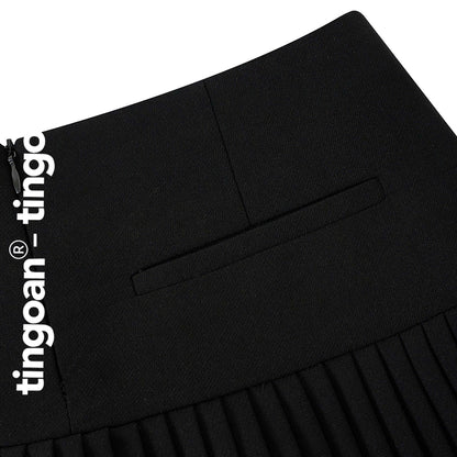 TINGOAN® X   - Chân váy cạp cao thêu chữ "TINGOAN" xếp ly tingoan
