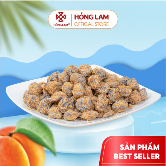 Ô mai (xí muội) mơ gừng đặc sản Hồng Lam. Dạng hộp, gói . Hương vị chua, mặn, ngọt |  Việt Nam