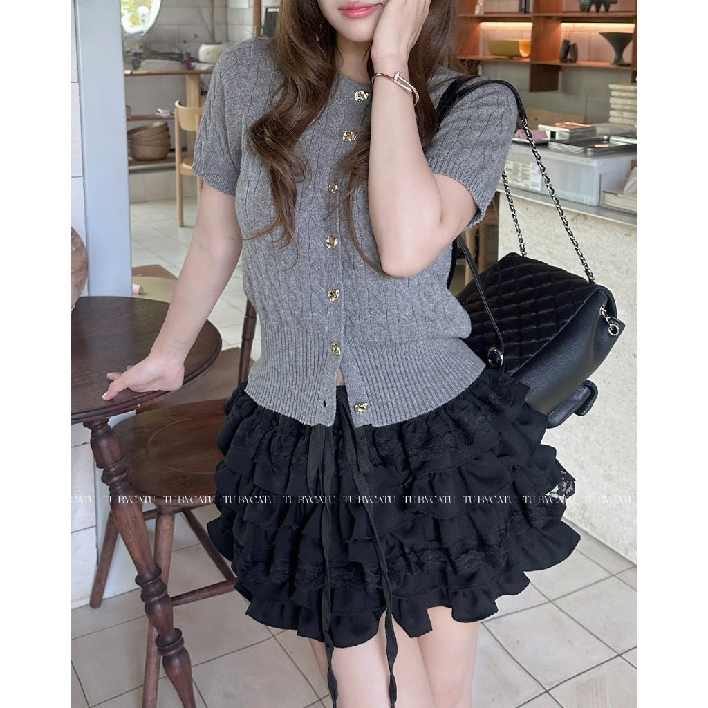 TUBYCATU | Áo dệt kim vặn thừng Nadia Knit Top