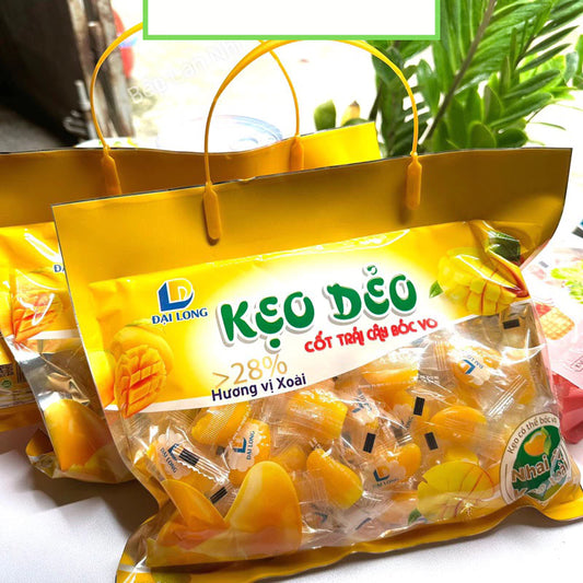 Kẹo Dẻo Xoài Xanh Bóc Vỏ Đại Long/ Khoai Lang Dẻo/ Bắp Nhân Chảy/ Xoài Giỏ/ 500g/ 300g ( đọc kĩ mô tả trước khi mua ) |  Việt Nam